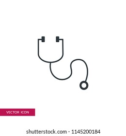 stethoscope vector icon illustration