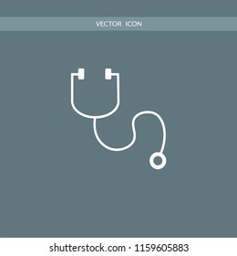 stethoscope vector icon illustration