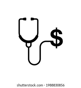 Diseño de ilustración de icono de Stethoscope Vector