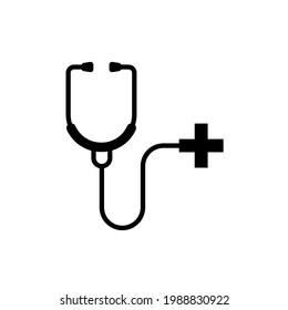 Diseño de ilustración de icono de Stethoscope Vector