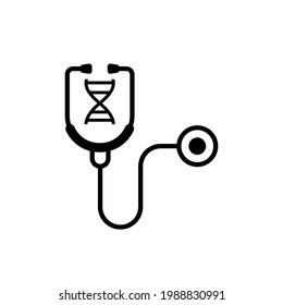 Diseño de ilustración de icono de Stethoscope Vector