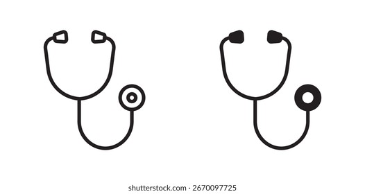 Stethoscope vector icon set , health icon 