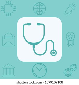 Stethoscope vector icon sign symbol