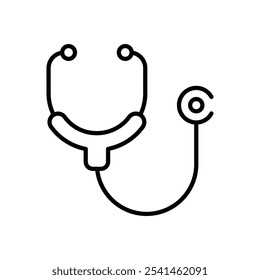Icono de Vector de estetoscopio Ilustración de stock