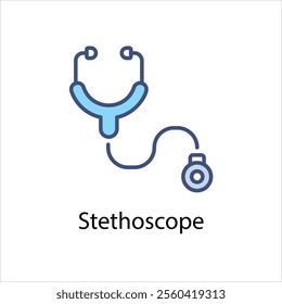 Stethoscope vector icon stock illustration