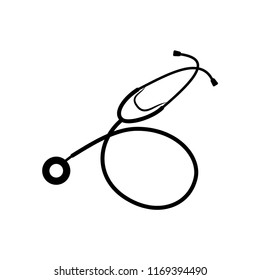 Stethoscope vector icon templates