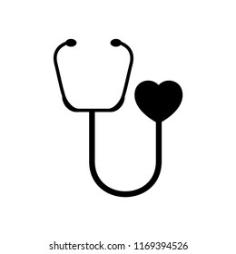 Stethoscope vector icon templates