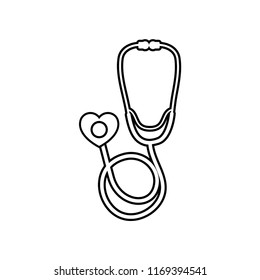 Stethoscope vector icon templates