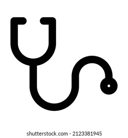 Stethoscope Vector icon which is suitable for commercial work and easily modify or edit it

