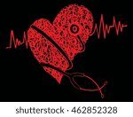stethoscope vector illustration doodle