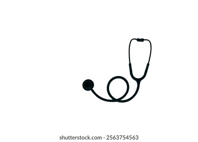 Stethoscope Vector Illustration for Healthcare Design. Medicine and healthcare, cardiology, pharmacy, drugstore, Pulse, Heart Health, Nurse, doctor instrument and medical education.