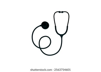 Stethoscope Vector Illustration for Healthcare Design. Medicine and healthcare, cardiology, pharmacy, drugstore, Pulse, Heart Health, Nurse, doctor instrument and medical education.