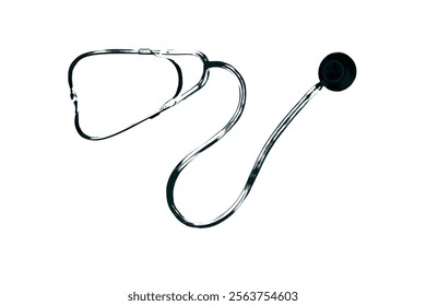 Stethoscope Vector Illustration for Healthcare Design. Medicine and healthcare, cardiology, pharmacy, drugstore, Pulse, Heart Health, Nurse, doctor instrument and medical education.