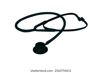 Stethoscope Vector Illustration for Healthcare Design. Medicine and healthcare, cardiology, pharmacy, drugstore, Pulse, Heart Health, Nurse, doctor instrument and medical education.