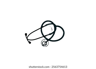 Stethoscope Vector Illustration for Healthcare Design. Medicine and healthcare, cardiology, pharmacy, drugstore, Pulse, Heart Health, Nurse, doctor instrument and medical education.