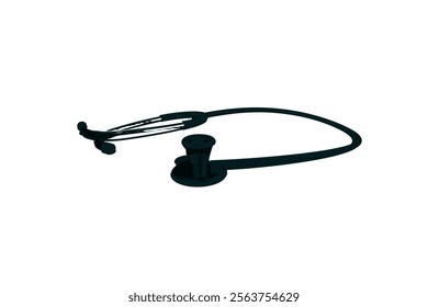 Stethoscope Vector Illustration for Healthcare Design. Medicine and healthcare, cardiology, pharmacy, drugstore, Pulse, Heart Health, Nurse, doctor instrument and medical education.