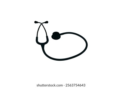 Stethoscope Vector Illustration for Healthcare Design. Medicine and healthcare, cardiology, pharmacy, drugstore, Pulse, Heart Health, Nurse, doctor instrument and medical education.