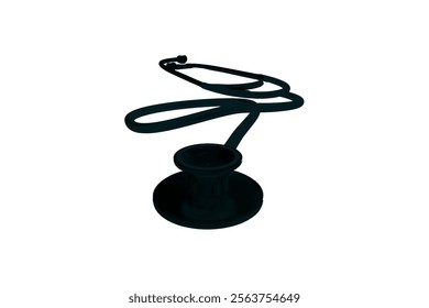 Stethoscope Vector Illustration for Healthcare Design. Medicine and healthcare, cardiology, pharmacy, drugstore, Pulse, Heart Health, Nurse, doctor instrument and medical education.