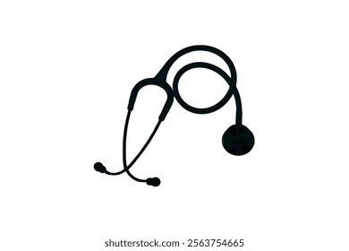 Stethoscope Vector Illustration for Healthcare Design. Medicine and healthcare, cardiology, pharmacy, drugstore, Pulse, Heart Health, Nurse, doctor instrument and medical education.