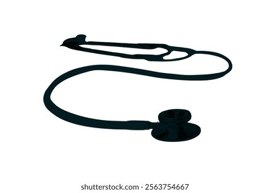 Stethoscope Vector Illustration for Healthcare Design. Medicine and healthcare, cardiology, pharmacy, drugstore, Pulse, Heart Health, Nurse, doctor instrument and medical education.