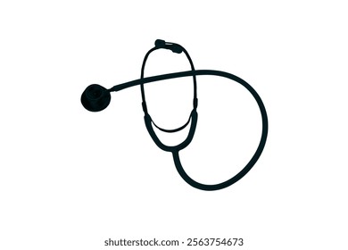 Stethoscope Vector Illustration for Healthcare Design. Medicine and healthcare, cardiology, pharmacy, drugstore, Pulse, Heart Health, Nurse, doctor instrument and medical education.