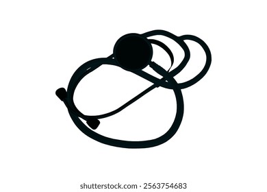 Stethoscope Vector Illustration for Healthcare Design. Medicine and healthcare, cardiology, pharmacy, drugstore, Pulse, Heart Health, Nurse, doctor instrument and medical education.