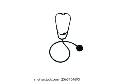 Stethoscope Vector Illustration for Healthcare Design. Medicine and healthcare, cardiology, pharmacy, drugstore, Pulse, Heart Health, Nurse, doctor instrument and medical education.