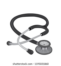 STETHOSCOPE vector illustration isolated on a white background