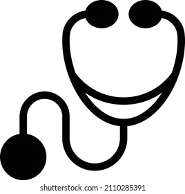 stethoscope Vector illustration on a transparent background. Premium quality symbols. Glyphs  vector icon for concept and graphic design.