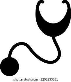 stethoscope Vector illustration on a transparent background. Premium quality symbols. Glyphs vector icons for concept and graphic design. 
