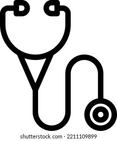 ilustración del vector de estetoscopio en un fondo transparente.Símbolos de calidad premium.Iconos vectores de trazo para el diseño de concepto y gráfico.