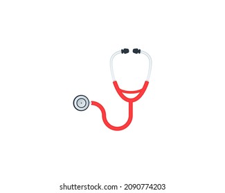 Stethoscope vector isolated icon. Emoji illustration. Stethoscope vector emoticon