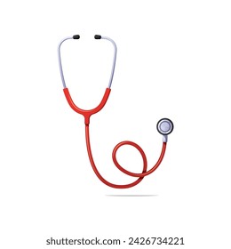 stethoscope vector isolated on white background.