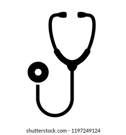 Stethoscope vector pictogram illustration isolated on white background