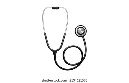 stethoscope vector. realistic stethoscope vector icon