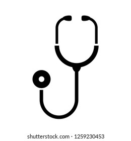 Stethoscope vector shape icon illustration isolated on white background