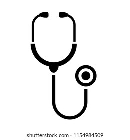 Stethoscope vector sign illustration isolated on white background