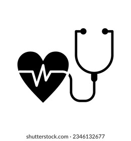 Stethoscope vector symbol icon illustration isolated on white background