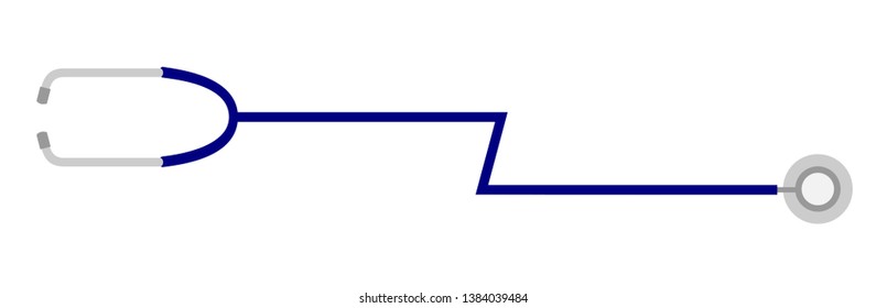 stethoscope vector.hospital equipment. medical tool.