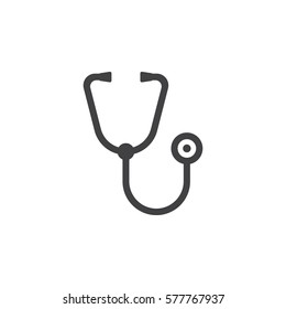 stethoscope web icon. vector design