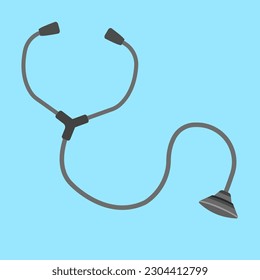 Stetoscope in flat vector illustration design