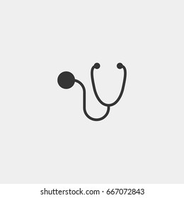 Stetoscope Icon Illustration Isolated Vector Sign Symbol