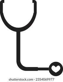 stetoscope icon solid, stetoscope vector, healthcare