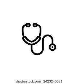 stetoscope icon vector. stetoscope symbol icon