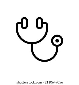 Stetoscope Outline Icon. Stetoscope Icon