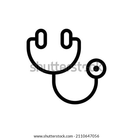 Stetoscope Outline Icon. Stetoscope Icon