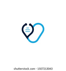 Stetoskop concepts logo vector graphic abstract template

