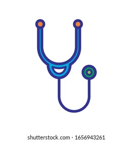 Stetoskop-Symbol-Vektorillustration-Illustrationsvorlage