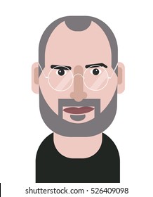 Steve Jobs Geometric Vector Portrait

