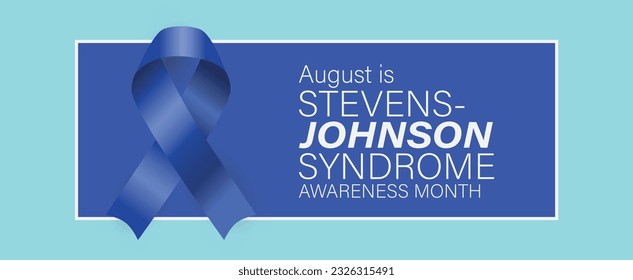 Stevens-Johnson Syndrome Awareness Month. A serious but rare disease caused by reaction to drugs. Vector poster, banner.